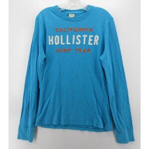 Hollister Shirt Large Surf Team Pullover Spell Out T Y2K Embroidered